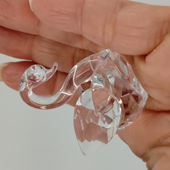 Crystal Small Swan 1.5" clear - Picture 5 of 10